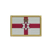 BP0215-001 Bandeira Bélgica Patch Bordado 7,5x5,0cm
