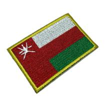 BP0219T01 Bandeira Omã Patch Bordado Termo Adesivo