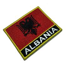 BP0221NT01 Bandeira Albânia Patch Bordado Termo Adesivo BP0221NT01 Bandeira Albânia Patch Bordado Termo Adesivo