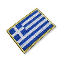 BP0232-001 Bandeira Grécia Patch Bordado 7,5x5,0cm BP0232-001 Bandeira Grécia Patch Bordado 7,5x5,0cm