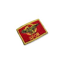 BP0234-031 Bandeira Império Romano Patch Bordado 3,8x2,5cm