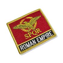 BP0234N-001 Bandeira Império Romano Patch Bordado 7,5x6,3cm