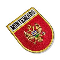 BP0243E-001 Bandeira Montenegro Patch Bordado 6,8x8,0