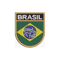 BP0403E-001 Bandeira Brasil Patch Bordado 6,8x8,0cm