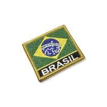 BP0403N-011 Bandeira Brasil Patch Bordado 5,7x4,8cm