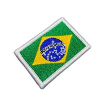 BP0403V16 Bandeira Brasil Bordado Patch Fecho Contato BP0403V16 Bandeira Brasil Bordado Patch Fecho Contato