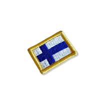 BP0404-031 Bandeira Finlândia Patch Bordado 3,8x2,5cm