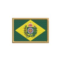 BP0407-001 Bandeira Brasil Imperial Patch Bordado 7,5x5,0cm BP0407-001 Bandeira Brasil Imperial Patch Bordado 7,5x5,0cm