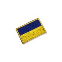 BP0408-031 Bandeira Ucrânia Patch Bordado 3,8x2,5cm