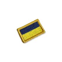 BP0408-031 Bandeira Ucrânia Patch Bordado 3,8x2,5cm
