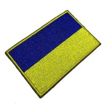BP0408T21 Bandeira Ucrânia Patch Bordado Termo Adesivo BP0408T21 Bandeira Ucrânia Patch Bordado Termo Adesivo