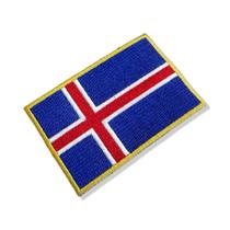 BP0409-021 Bandeira Islândia Patch Bordado 10,2x6,8cm BP0409-021 Bandeira Islândia Patch Bordado 10,2x6,8cm
