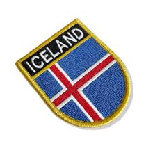 BP0409E-001 Bandeira Islândia Patch Bordado 6,8x8,0cm BP0409E-001 Bandeira Islândia Patch Bordado 6,8x8,0cm