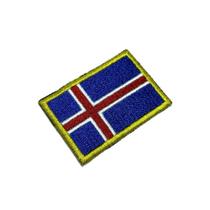 BP0409T11 Bandeira Islândia Patch Bordado Termo Adesivo BP0409T11 Bandeira Islândia Patch Bordado Termo Adesivo