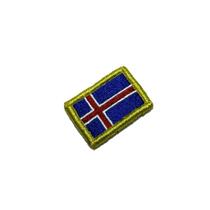 BP0409V31 Bandeira Islândia Patch Bordado Fecho Contato BP0409V31 Bandeira Islândia Patch Bordado Fecho Contato