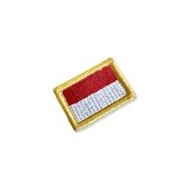 BP0419-031 Bandeira Indonésia Patch Bordado 3,8x2,5cm