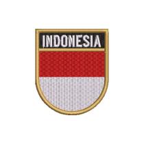 BP0419E-001 Bandeira Indonésia Patch Bordado 6,8x8cm BP0419E-001 Bandeira Indonésia Patch Bordado 6,8x8cm