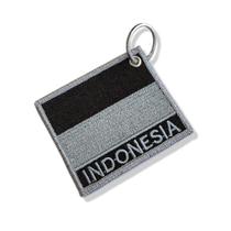 BP0419N-002 Bandeira Indonésia Patch Bordado 7,5x6,3cm