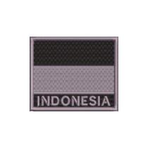 BP0419N-002 Bandeira Indonésia Patch Bordado 7,5x6,3cm