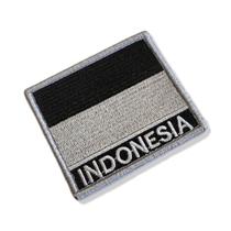 BP0419N-002 Bandeira Indonésia Patch Bordado 7,5x6,3cm