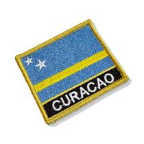 BP0421N-001 Bandeira Curaçao Patch Bordado 7,5x6,3cm