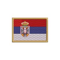 BP0425-001 Bandeira Sérvia Patch Bordado 5,7x3,8cm BP0425-001 Bandeira Sérvia Patch Bordado 5,7x3,8cm