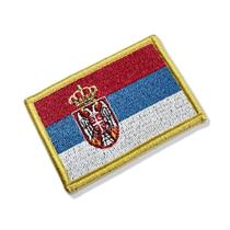 BP0425-001 Bandeira Sérvia Patch Bordado 5,7x3,8cm BP0425-001 Bandeira Sérvia Patch Bordado 5,7x3,8cm