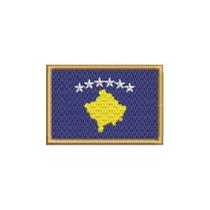 BP0433-001 Bandeira Kosovo Patch Bordado 7,5x5 BP0433-001 Bandeira Kosovo Patch Bordado 7,5x5