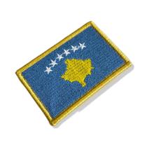 BP0433-001 Bandeira Kosovo Patch Bordado 7,5x5 BP0433-001 Bandeira Kosovo Patch Bordado 7,5x5