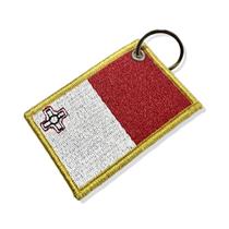 BP0435-001 Bandeira Malta Patch Bordado 7,5x5,0cm BP0435-001 Bandeira Malta Patch Bordado 7,5x5,0cm