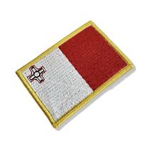 BP0435-001 Bandeira Malta Patch Bordado 7,5x5,0cm BP0435-001 Bandeira Malta Patch Bordado 7,5x5,0cm