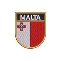 BP0435E-001 Bandeira Malta Patch Bordado 6,8x8,0cm