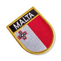 BP0435E-001 Bandeira Malta Patch Bordado 6,8x8,0cm