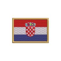 BP0436-001 Bandeira Croácia Patch Bordado 7,5x5,0cm BP0436-001 Bandeira Croácia Patch Bordado 7,5x5,0cm