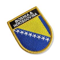 BP0438E-001 Bandeira Bósnia Herzegovina Patch Bordado 6,8x8,0 BP0438E-001 Bandeira Bósnia Herzegovina Patch Bordado 6,8x8,0