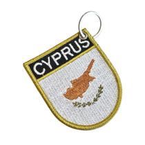 BP0439E-001 Bandeira Chipre Patch Bordado 6,8x8