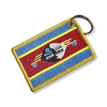 BP0441-001 Bandeira Suazilândia Patch Bordado 7,5x5,0cm