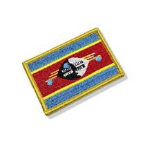 BP0441-001 Bandeira Suazilândia Patch Bordado 7,5x5,0cm