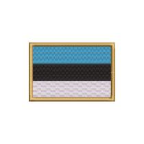 BP0442-001 Bandeira Estônia Patch Bordado 7,5x5,0cm