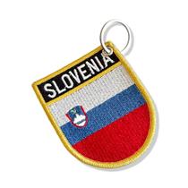 BP0443E-001 Bandeira Eslovênia Patch Bordado 6,8x8,0