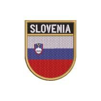 BP0443E-001 Bandeira Eslovênia Patch Bordado 6,8x8,0