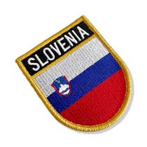 BP0443E-001 Bandeira Eslovênia Patch Bordado 6,8x8,0