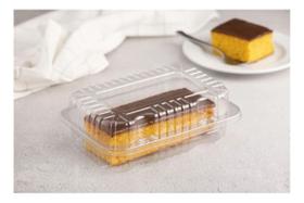 Bp08 Embalagem Retangular P/doces Bolos C/100un - Bipack Tra