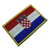 BPHRT001 Bandeira Croácia Patch Bordado Termo Adesivo
