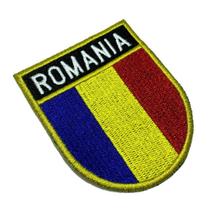 BPROET001 Bandeira Romênia Patch Bordado Termo Adesivo BPROET001 Bandeira Romênia Patch Bordado Termo Adesivo