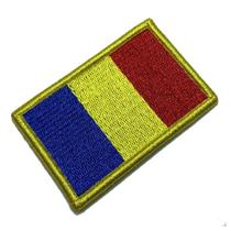 BPROV001 Bandeira Romênia Patch Bordado Fecho Contato BPROV001 Bandeira Romênia Patch Bordado Fecho Contato