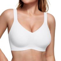 Bra Vertvie Seamless Wireless Push Up com cobertura total branca Bra Vertvie Seamless Wireless Push Up com cobertura total branca