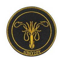 Braçadeira Bordada Canção De Gelo E Fogo Com Adesivo Mágico De Tecido Com Gancho E Laço