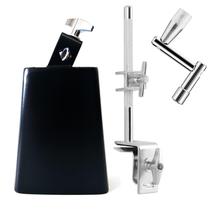Braçadeira Cowbell MOONBACK de 6 polegadas com chave de tambor para bumbo Braçadeira Cowbell MOONBACK de 6 polegadas com chave de tambor para bumbo