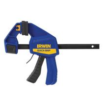 Braçadeira de barra IRWIN QUICK-GRIP com uma mão, média, de 6 polegadas Braçadeira de barra IRWIN QUICK-GRIP com uma mão, média, de 6 polegadas
